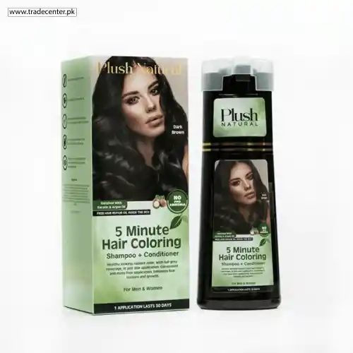 5 Minute Hair Coloring Shampoo + Conditioner (Dark Brown)