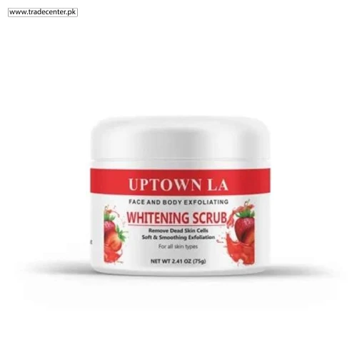 FACE AND BODY EXFOLIATING WHITENING SCRUB FOR REMOVING DEAD SKIN CELLS