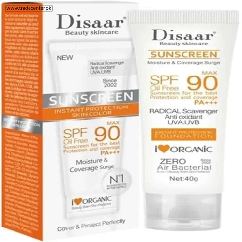Disaar Sunscreen Cream SPF90 Oil Free Instant Protection