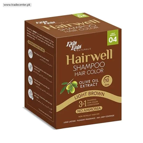 Hairwell Light Brown Hair Color 30ml