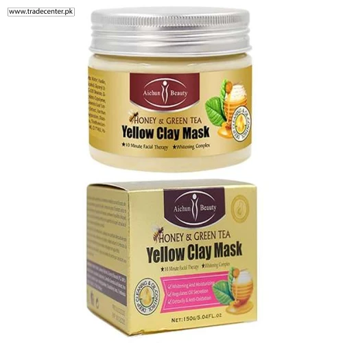 Aichun Beauty Deep Cleansing Moisturizing Honey and Green Tea Yellow Clay Mask