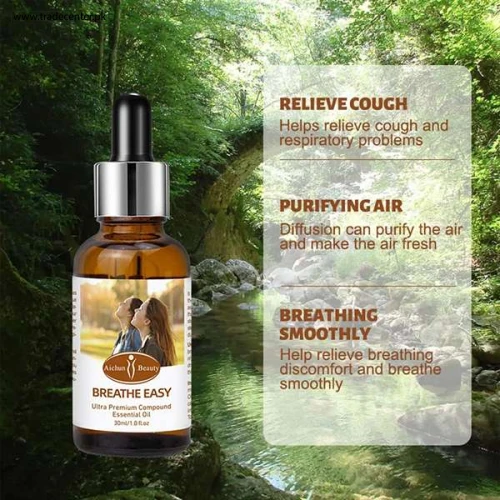 AICHUN BEAUTY Breath Easy Essential Oil Inhale Serum Assist Respiratory System Due Cold - Shop Online Pakistan