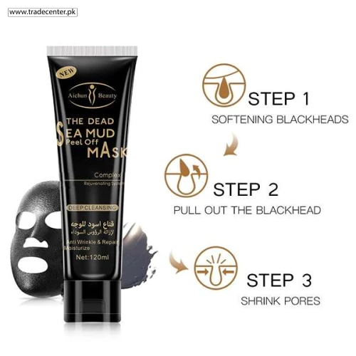 AICHUN BEAUTY Dead Sea Mud Peeling Off Face Mask Blackhead Remover Facial Mask 120ml - Shop Online Pakistan
