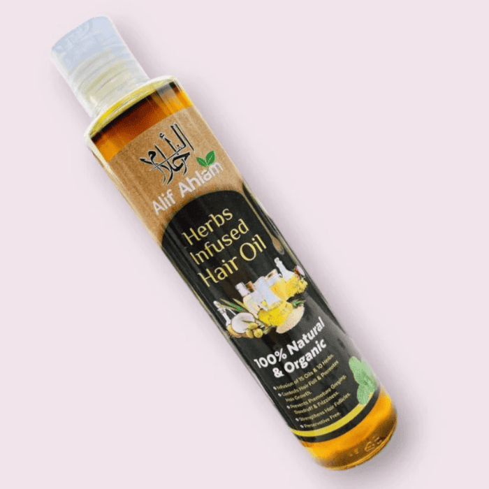 Alif Ahlam Herbs Infused Hair Oil - Shop Online Pakistan
