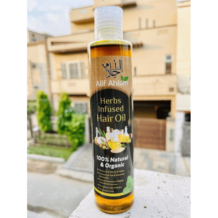 Alif Ahlam Herbs Infused Hair Oil - Shop Online Pakistan