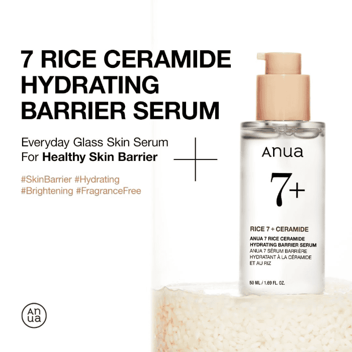 Anua Rice Ceramide 7 Hydrating Barrier Serum - Shop Online Pakistan