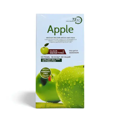 Apple Hair Color Dark Brown Ammonia Free 500ml - Shop Online Pakistan