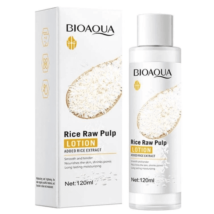 Bioaqua Rice Raw Pulp Moisturizing Lotion - Shop Online Pakistan