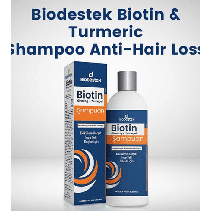 Biodestek Biotin Ginseng Turmeric Anti Loss Shampoo - Shop Online Pakistan