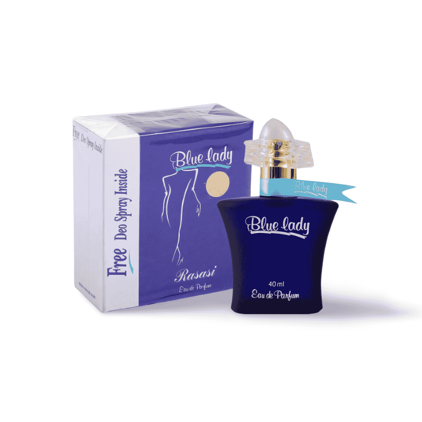 Blue Lady Rasasi Free Deo Spray Inside