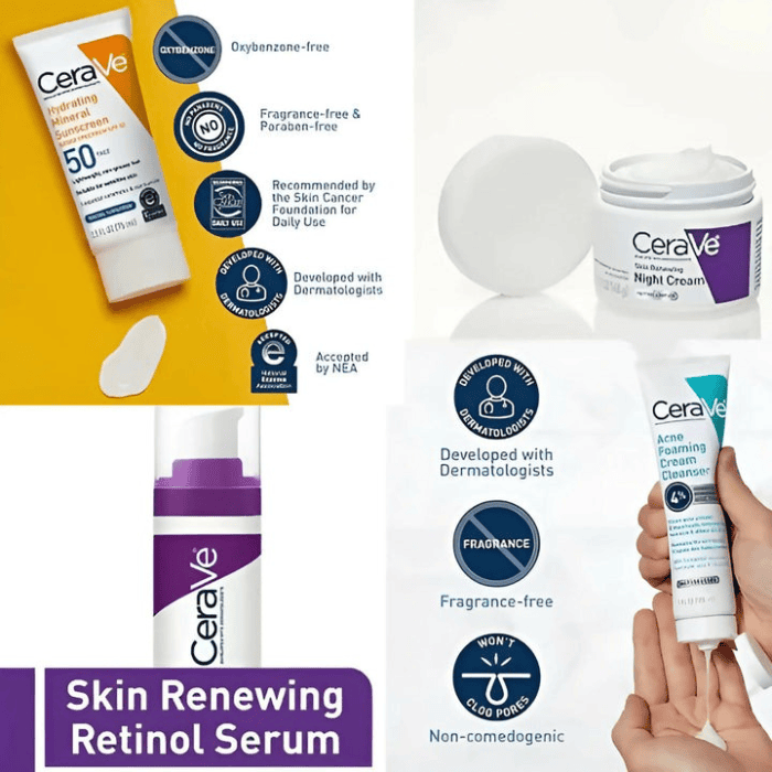 Cerave Skincare Kit 4 in 1 - Shop Online Pakistan