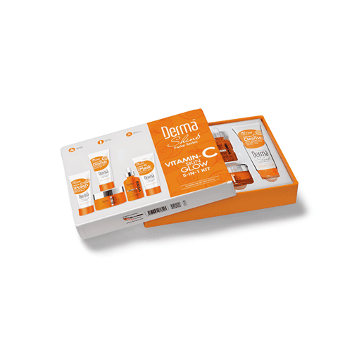 Derma Shine Vitamin C Skin Glow Facial Kit 5 in 1 - Shop Online Pakistan