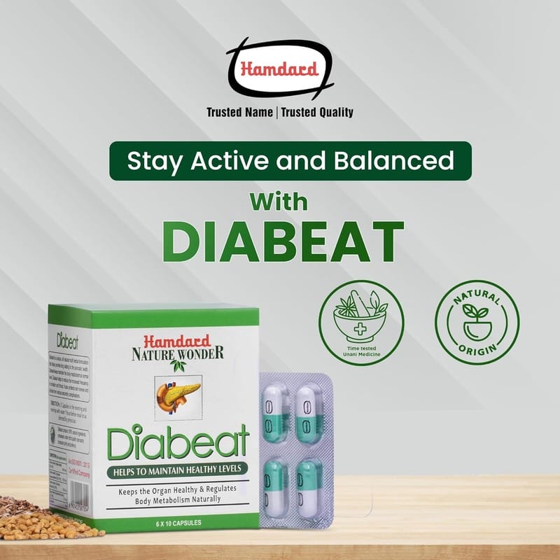 Diabeat Hamdard Nature Wonder Capsules - Shop Online Pakistan