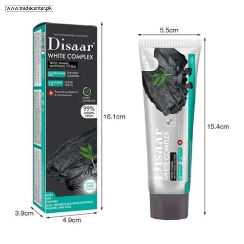 DISAAR Charcol Whitening Complex Toothpaste - Shop Online Pakistan