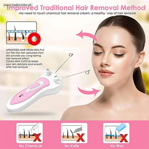 Electric Epilator Threading Facial Hair Remover - Shop Online Pakistan