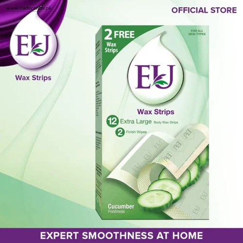 Eu Wax Strips Cucumber 12 Strips - Shop Online Pakistan