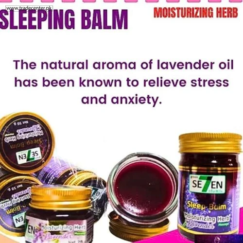 Green Seven Lavender Sleep Balm – Relaxing Herb Massage | TradeCenter.pk - Shop Online Pakistan Green Seven Lavender Sleep Balm Moisturizing Herb Massage Relaxing Balm 50 gram - Shop Online Pakistan