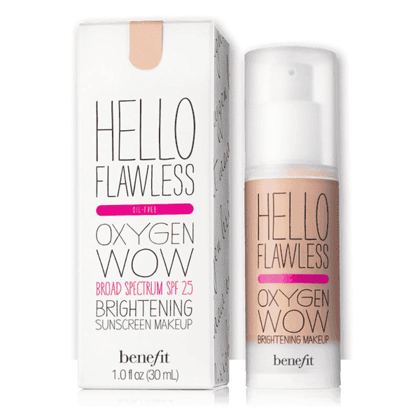 Hello Flawless! Oxygen Wow Liquid Foundation deluxe sample in ’Warm Me Up’ Toasted Beige - Shop Online