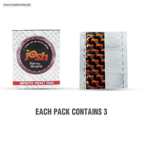 Josh Fair Condoms Roughly Pack of 3 Price In Pakistan | Order Now - Shop Online Pakistan Josh Fair Condoms Roughly Pack of 3 - Shop Online Pakistan
