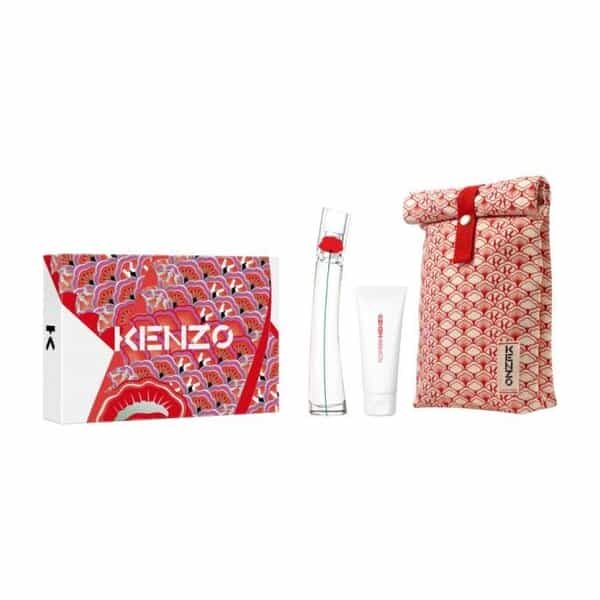 Kenzo Flower By Kenzo Set Eau De Parfum, 100Ml + Eau De Parfum, 15Ml + Body Milk, 75Ml