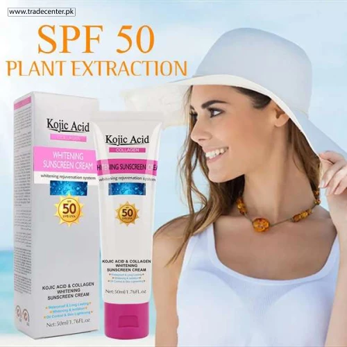 Kojic Acid Whitening Sunscreen Cream - Shop Online Pakistan