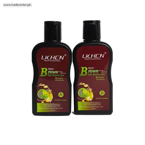 Lichen Dark Brown Hair Color Shampoo - Shop Online Pakistan