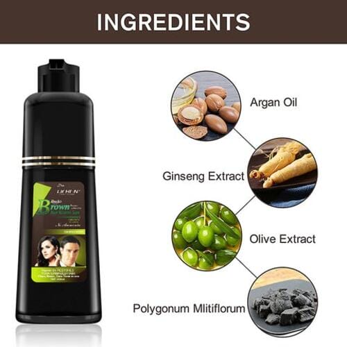 Lichen Hair Color Shampoo Dark Brown