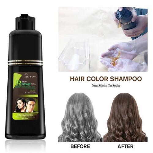 Lichen Hair Color Shampoo Dark Brown