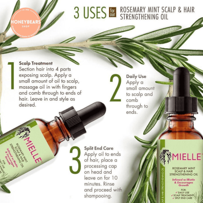 Mielle Rosemary Mint Scalp & Hair Strengthening Oil - Shop Online Pakistan