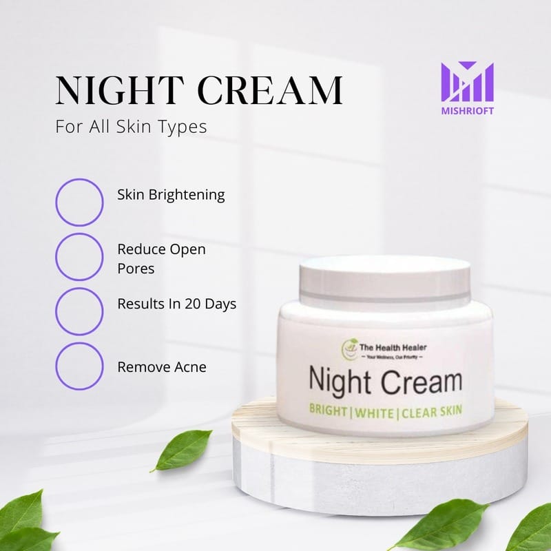 Night Cream Bright White Clear Skin - Shop Online Pakistan