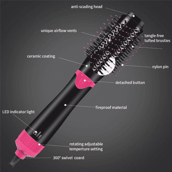 Professional 3 In 1 Hot Air Brush Price in Pakistan - Shop Online Pakistan