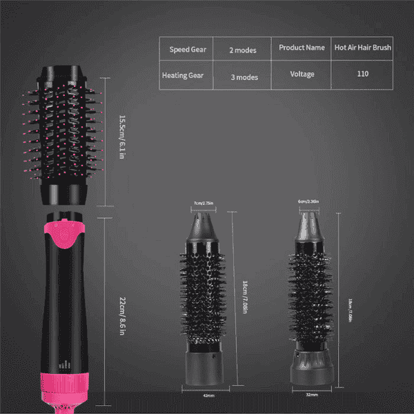 Professional 3 In 1 Hot Air Brush Price in Pakistan