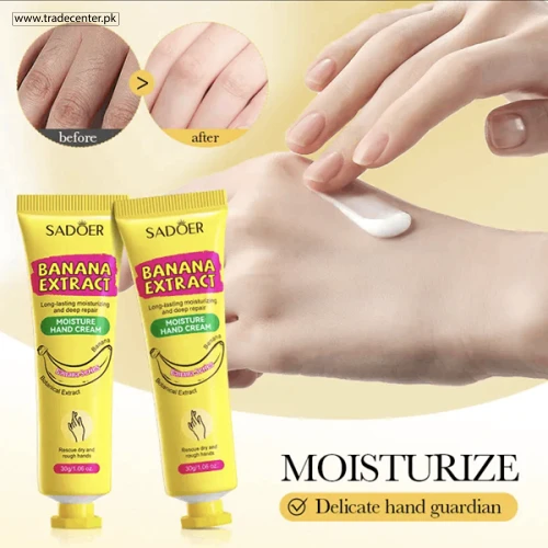 Sadoer Banana Extract Moisture Hand Cream - Shop Online Pakistan