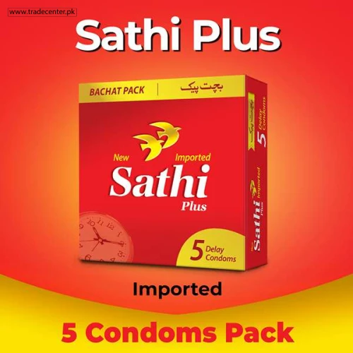 Sathi Plus Delay Condoms - Pack Of 5 - Bachat Pack Price In Pakistan | Order Now - Shop Online Pakistan Sathi Plus Delay Condoms - Pack Of 5 - Bachat Pack - Shop Online Pakistan