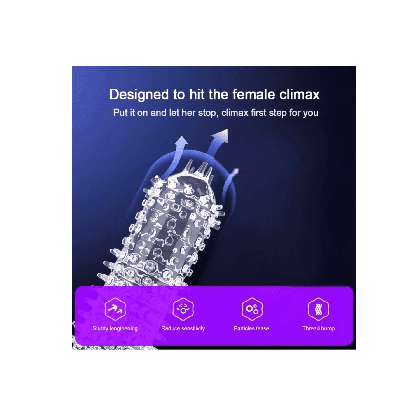 Silicone Condom Sleeve - Shop Online Pakistan