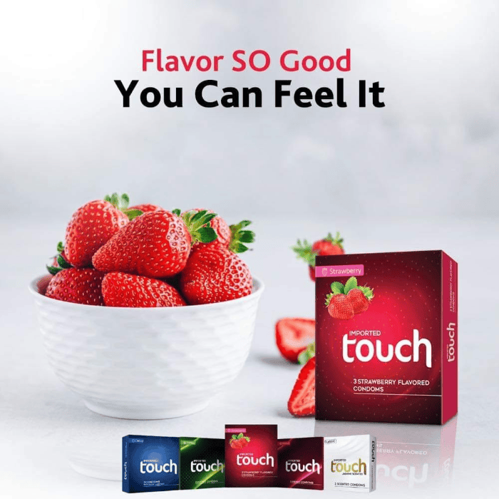 Touch Strawberry Flavored Condom - Shop Online Pakistan