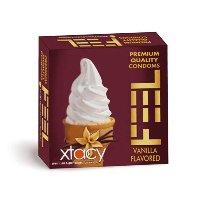 Xtacy Feel Premium Quality Vanilla Flavored Condoms - Shop Online Pakistan