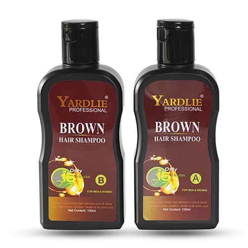 Yardlie Professional Hair Dye Shampoo Brown