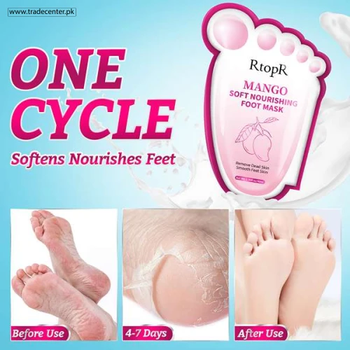 RtopR Mango Soft Nourishing Foot Mask